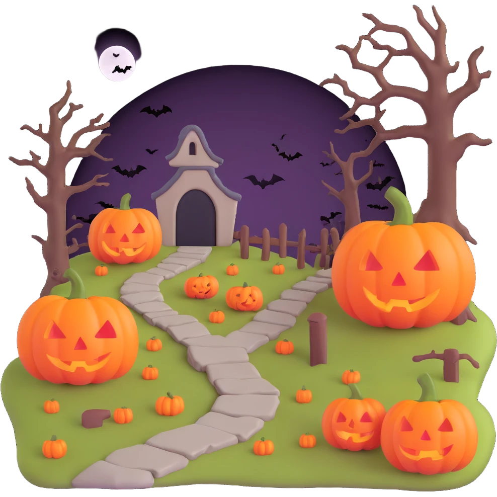 the Halloween trail emoji