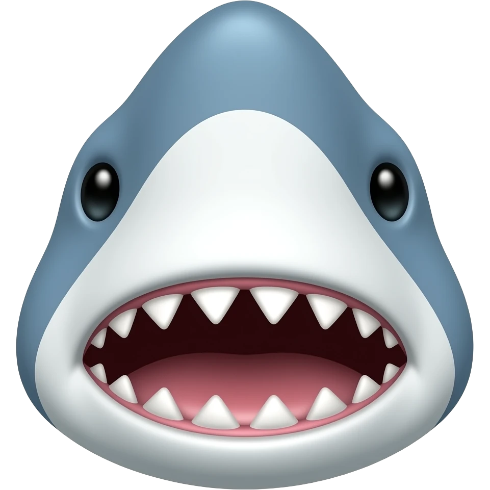shark head emoji