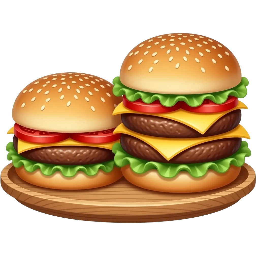twin burgers emoji