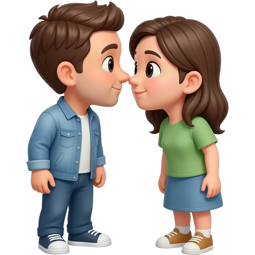 booping someone's nose emoji