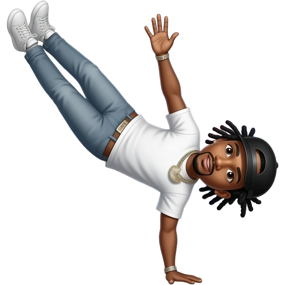 Cheif keef doing a backflip on the milky way emoji