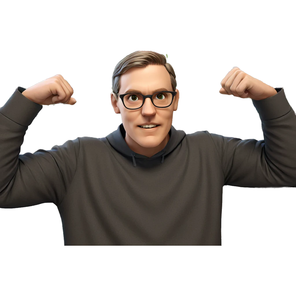 boy with glasses and plants emoji