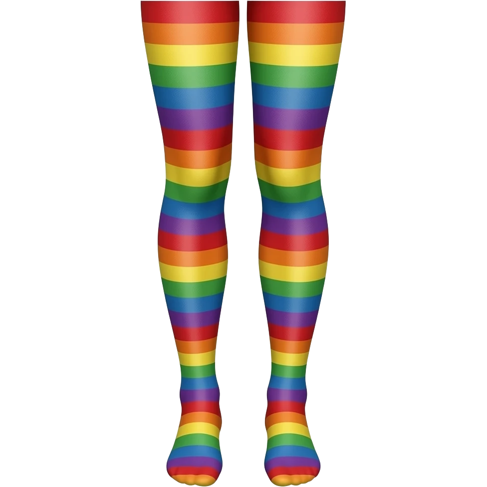 Rainbow pantyhose emoji