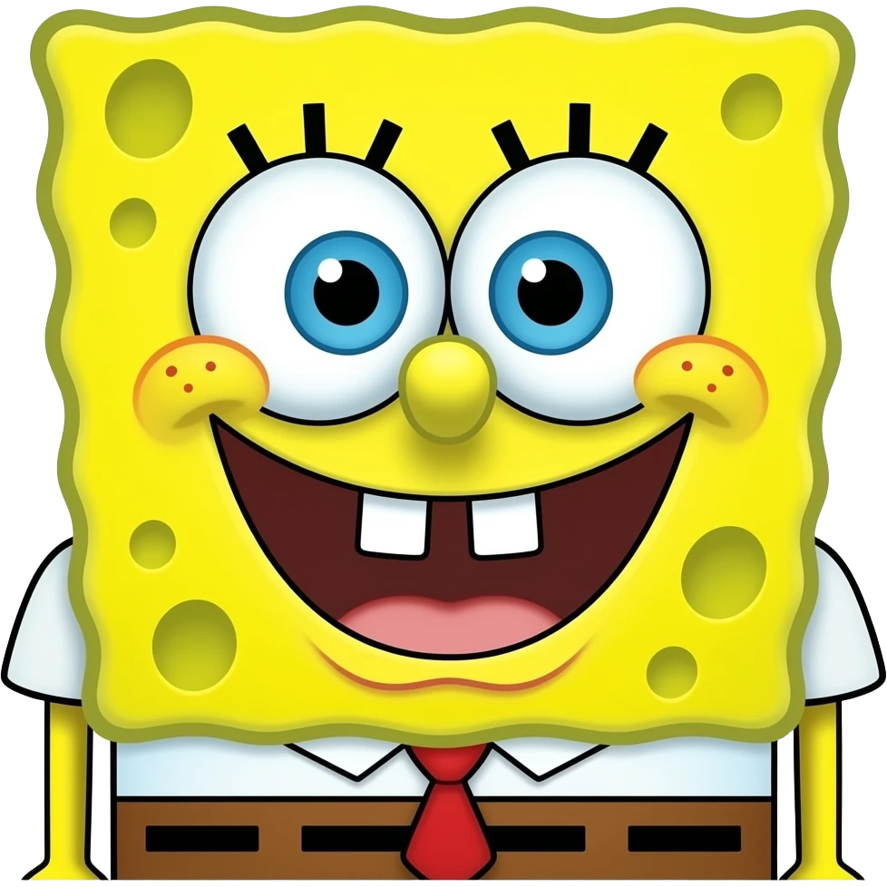 Bob esponja para colorir emoji