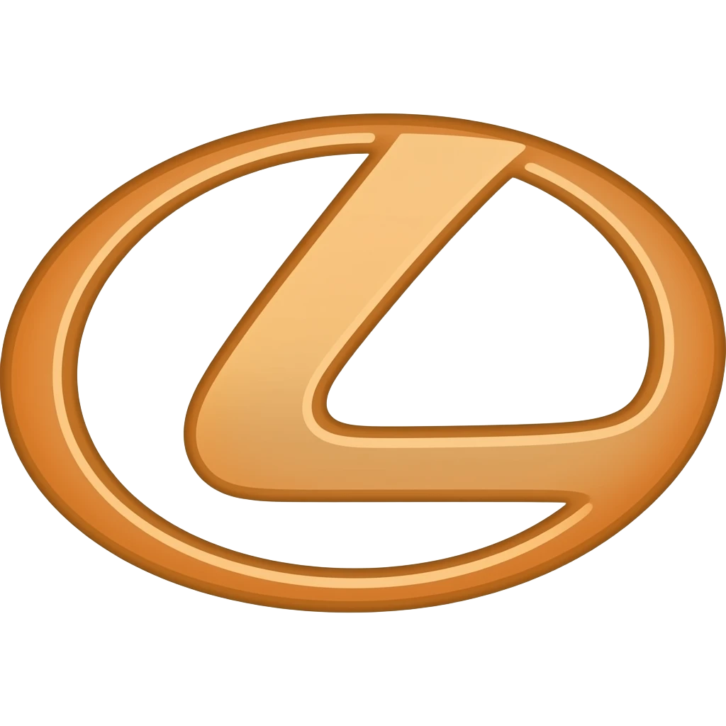 Make a Lexus logo thats an neon dark orange outlined Tron legacy type of style emoji