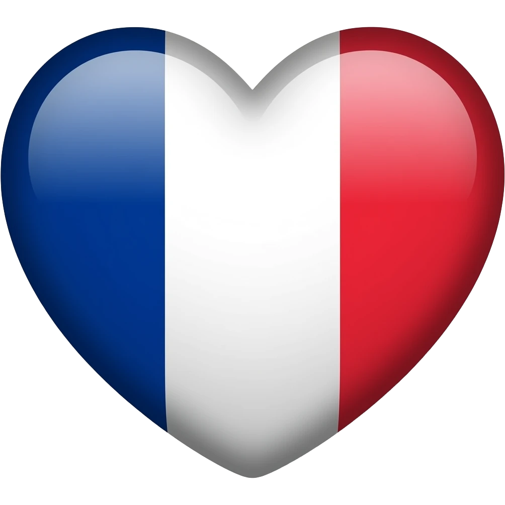 France heart flag emoji