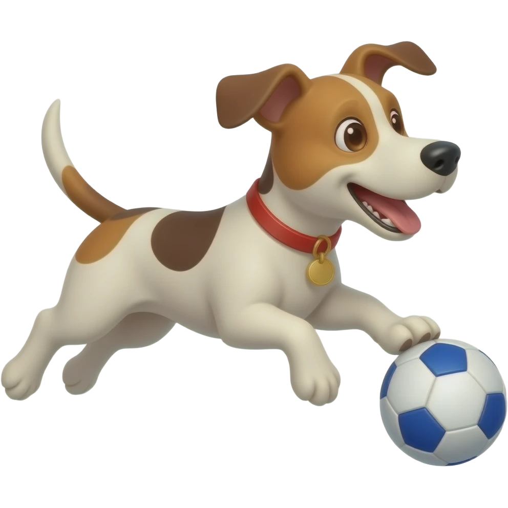 dog chasing a ball emoji