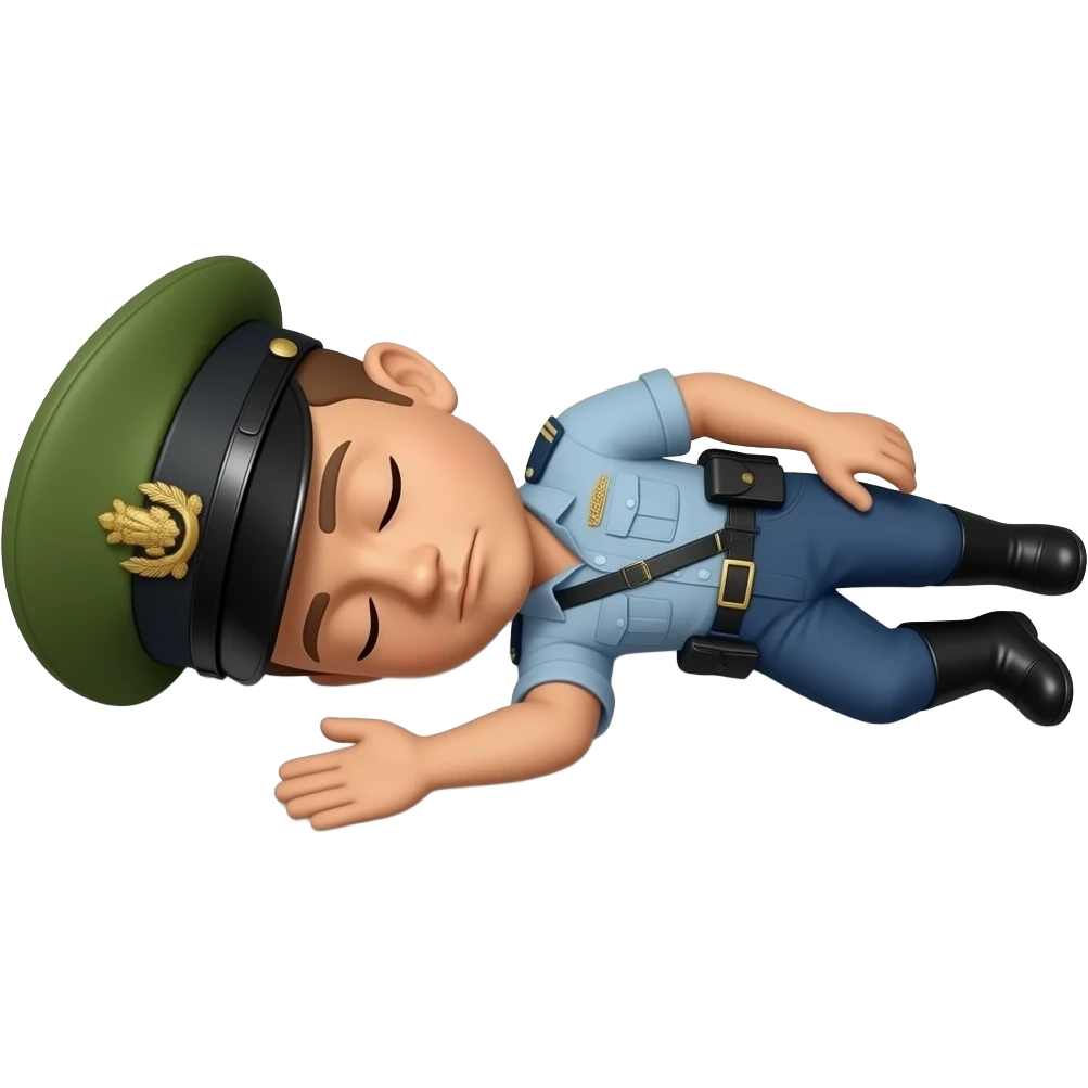 un guardia dormido hacia abajo emoji