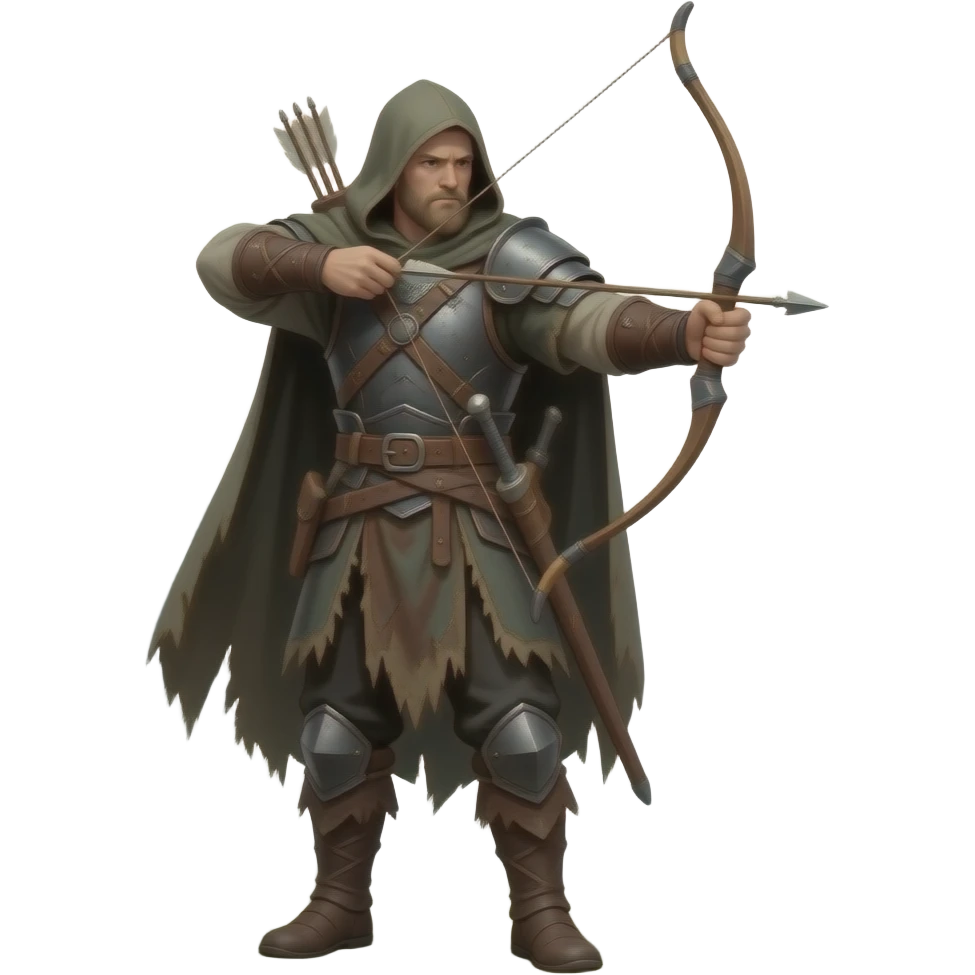 A medieval ranger emoji