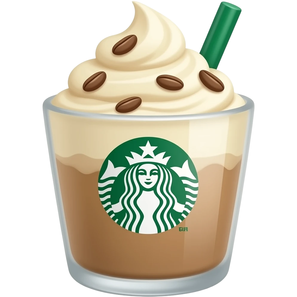 Starbucks vanilla beam cream emoji