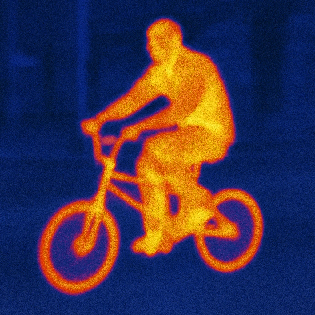 CJ from GTA San Andreas riding a BMX in a city background emoji