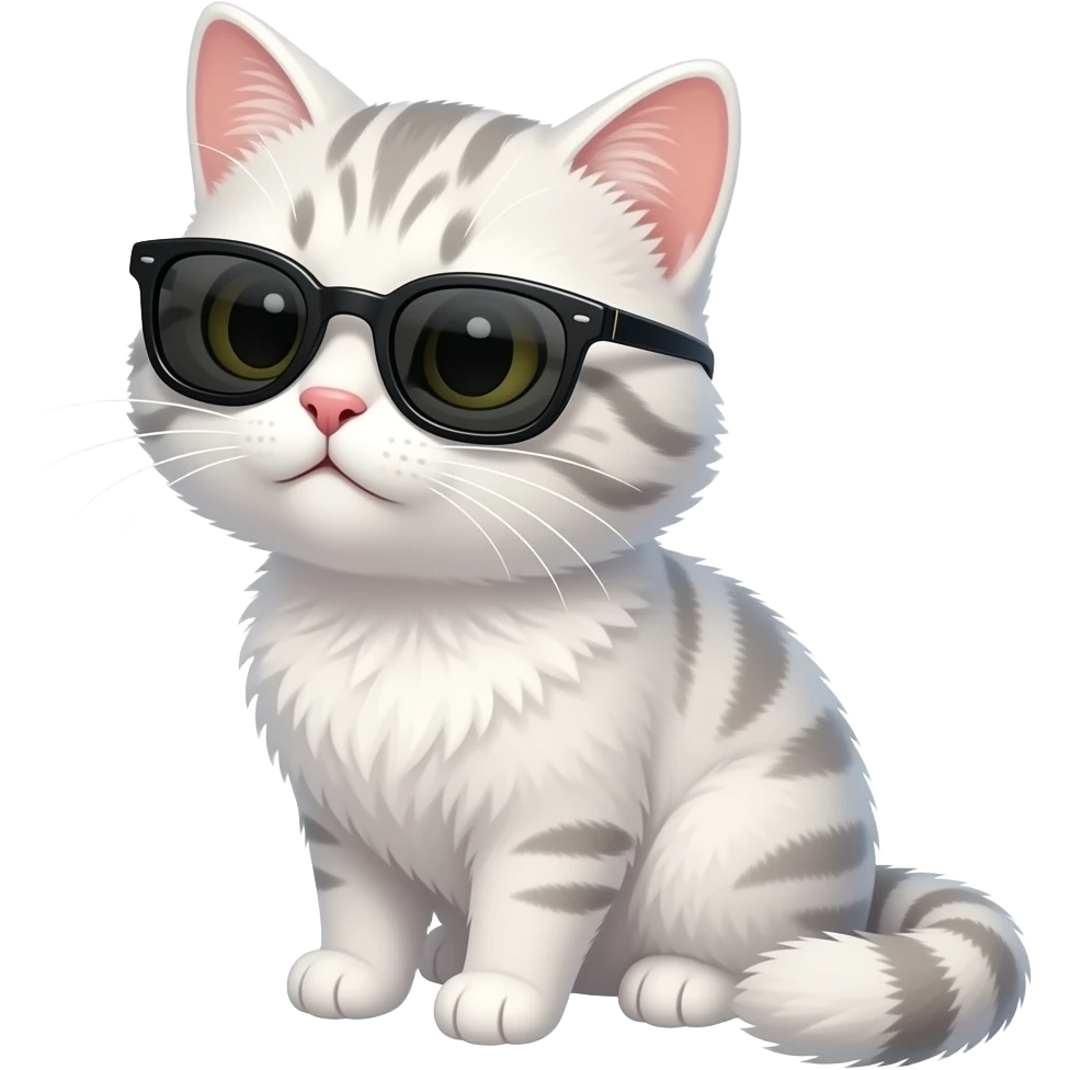 Cat wearing sunglasses emoji