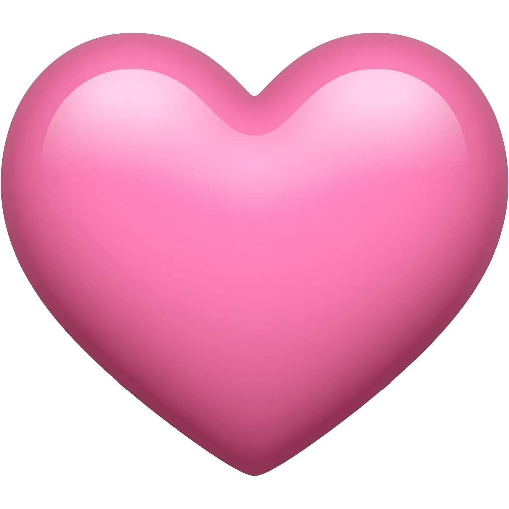 Heart pink emoji