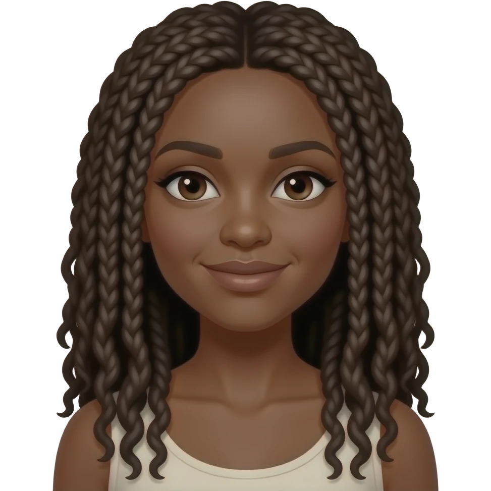 Black Woman with sister locs emoji