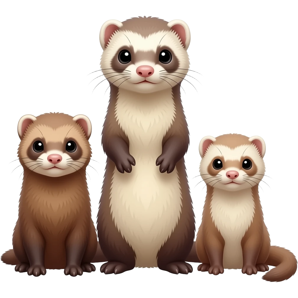 Ferret family emoji