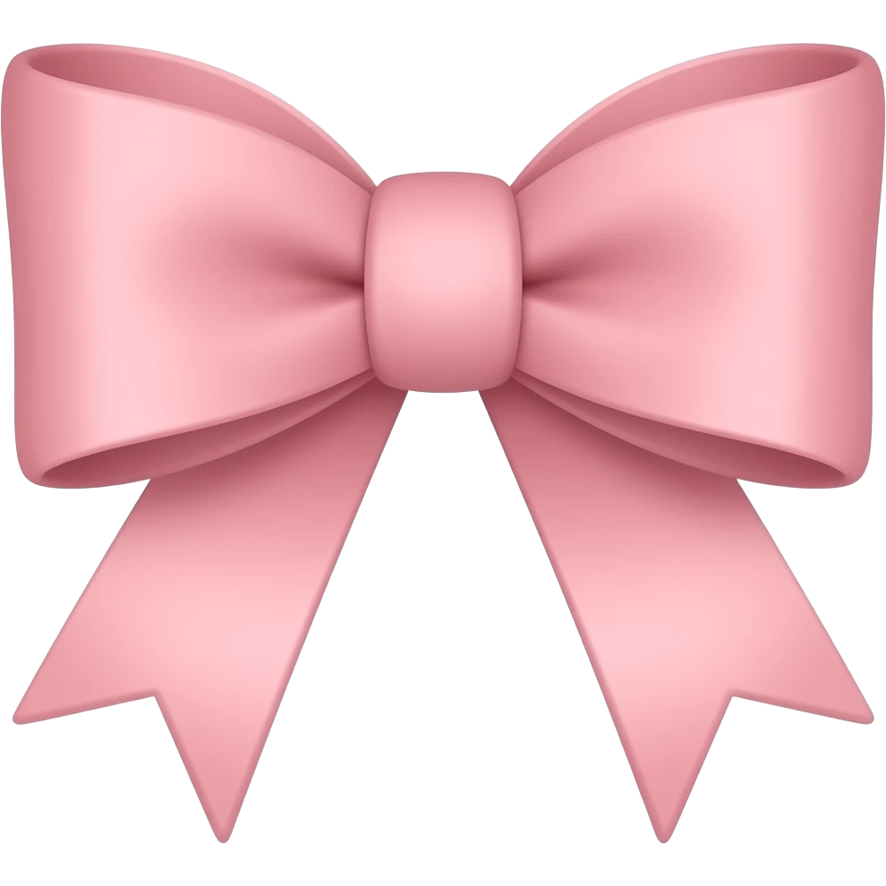Fiocco rosa chiaro emoji