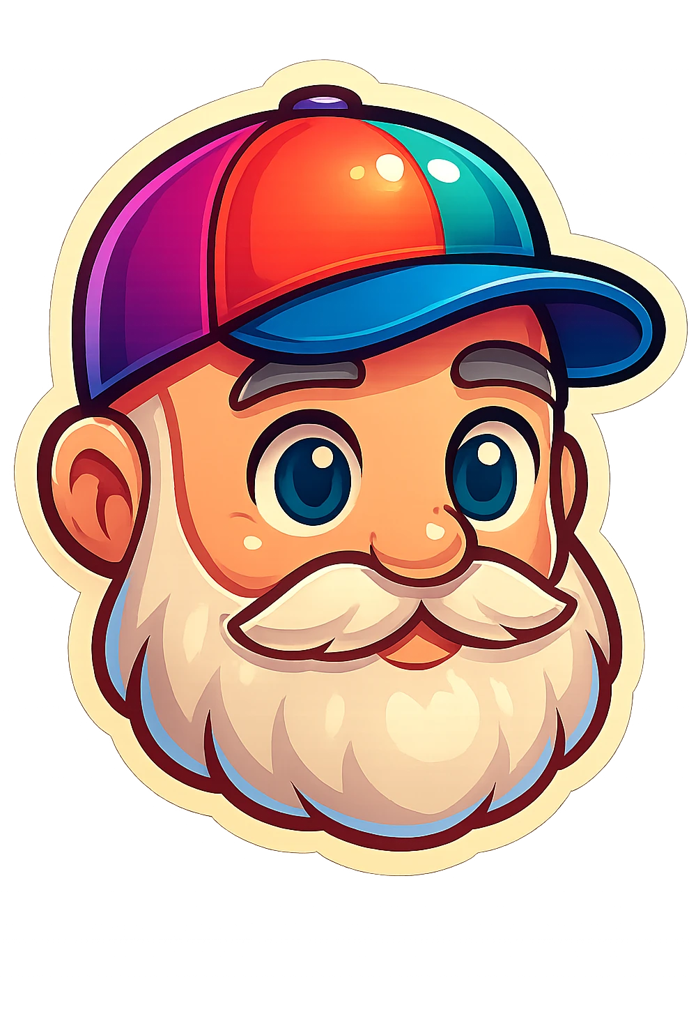 Add a baseball cap to the character in the YouTube chat emoji style, keeping the transparent background. emoji