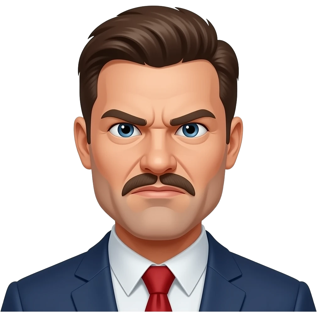 an arrogant bully emoji