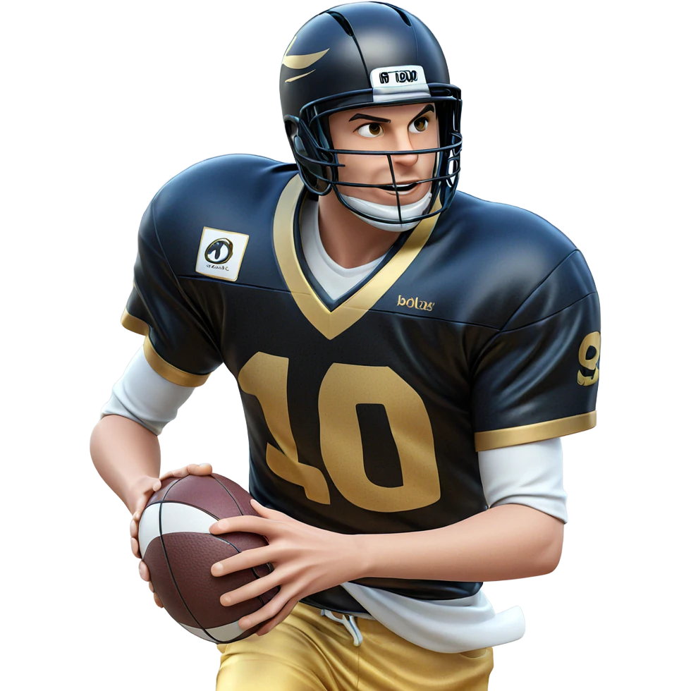 boy with ball in focus emoji