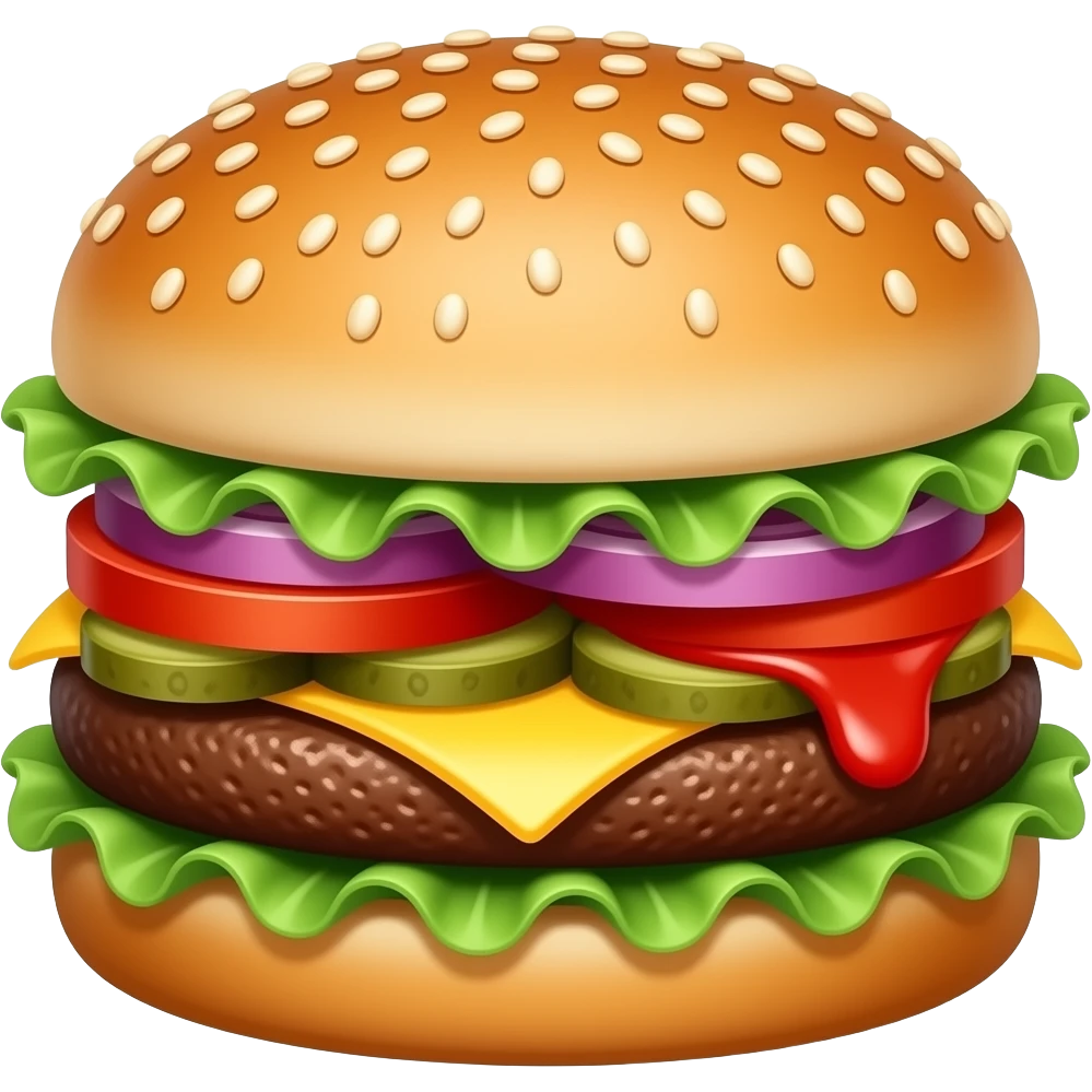 burger without cheese emoji