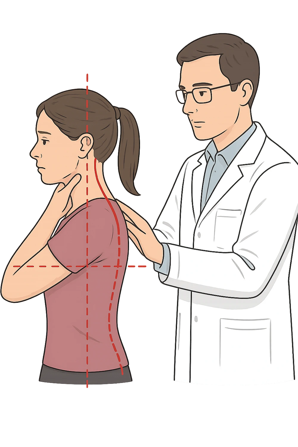 Donna dal posturologo per il suo problema alla cervicale emoji