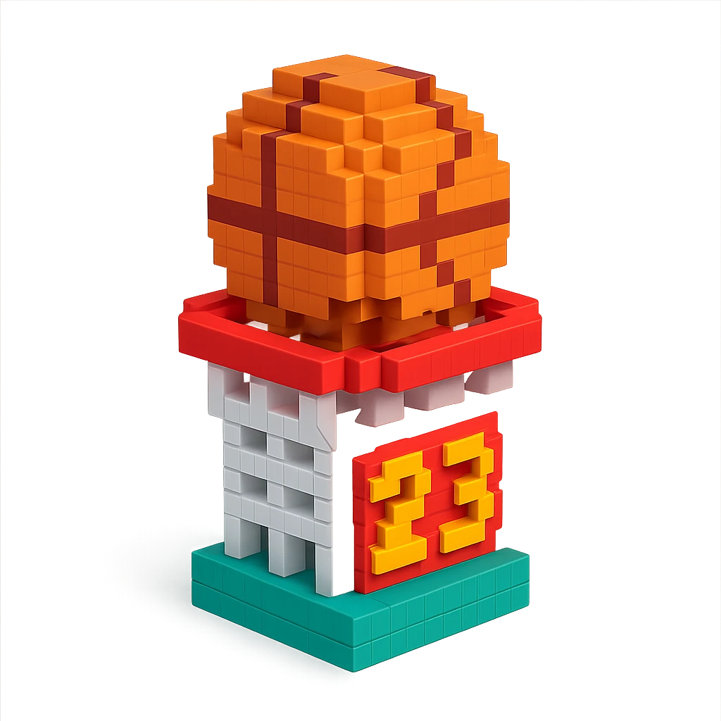 баскетбольный мяч с надписью "23" в сетке, no background emoji