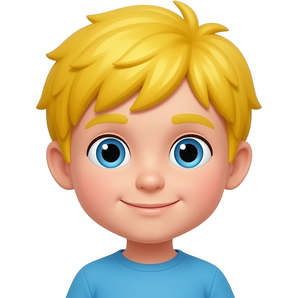 kid with yellow hairs emoji