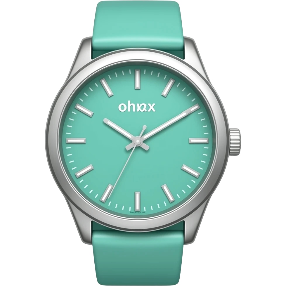 Reloj color mint emoji