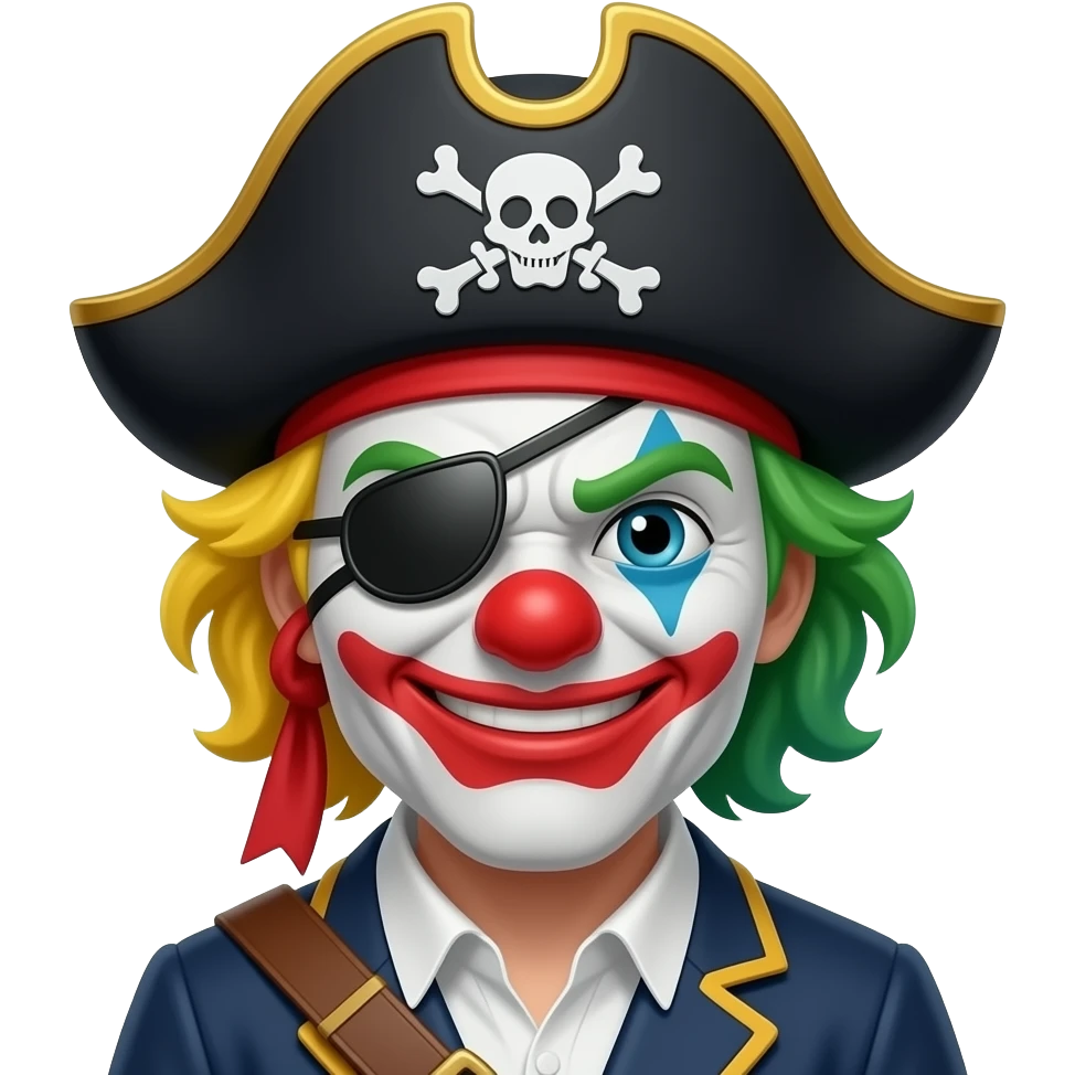 Angry Clown Pirate emoji