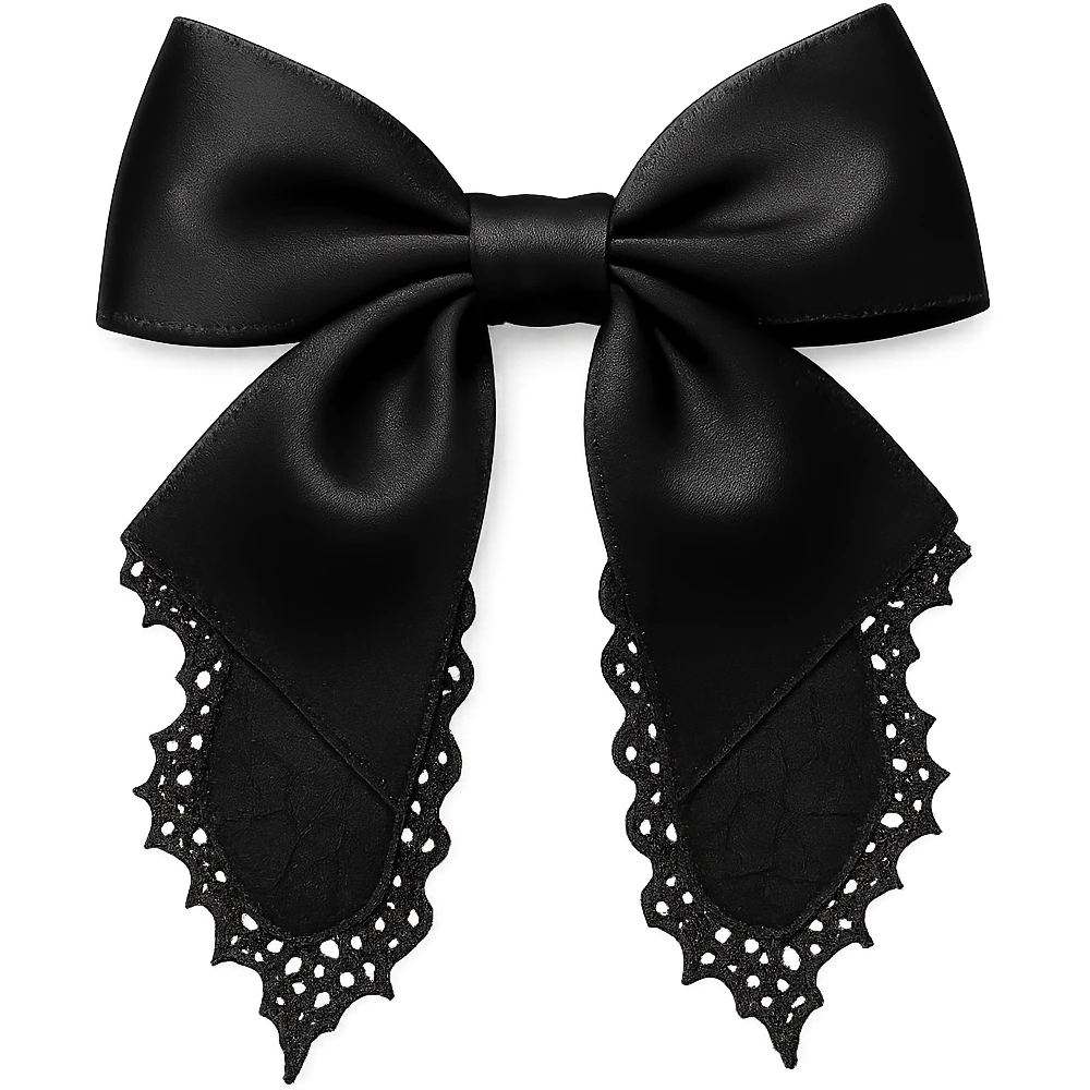 Goth bow, remove background emoji