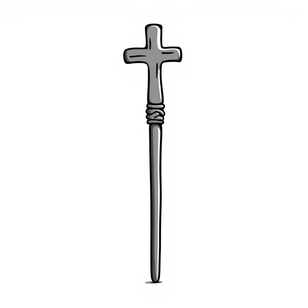 Priest staff emoji