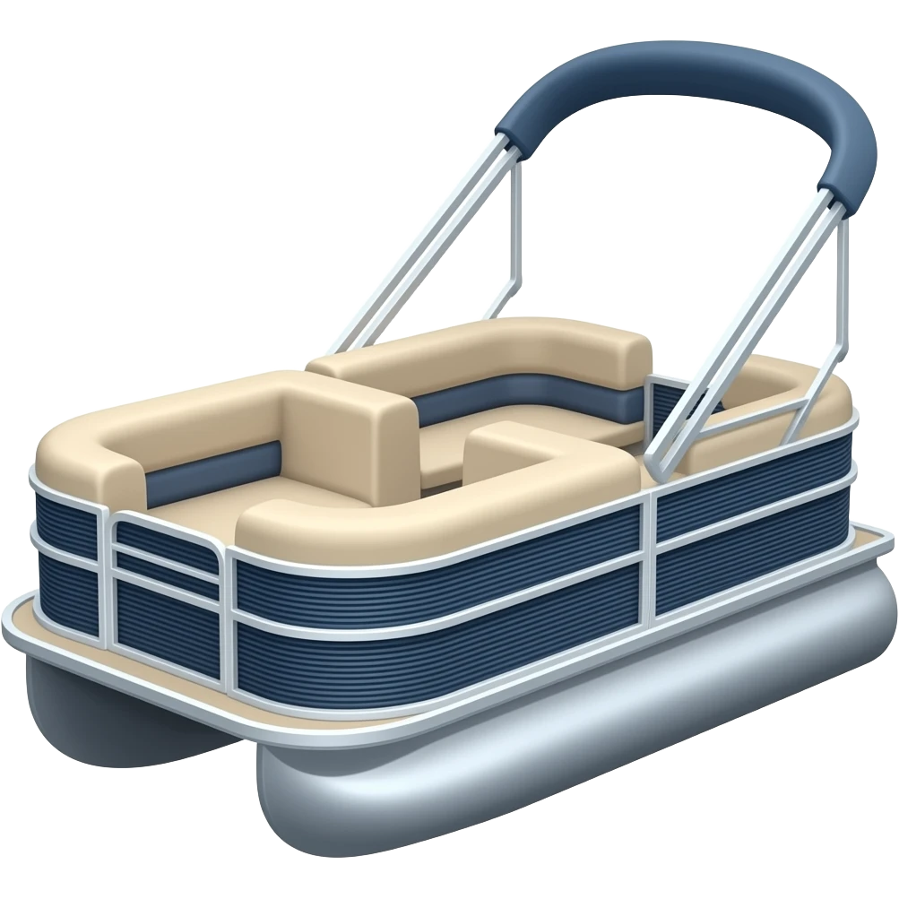 Pontoon boat emoji