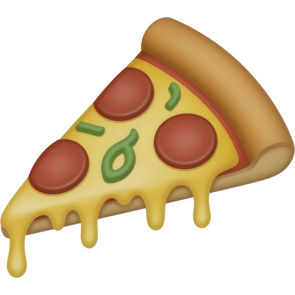 a slice of pizza emoji
