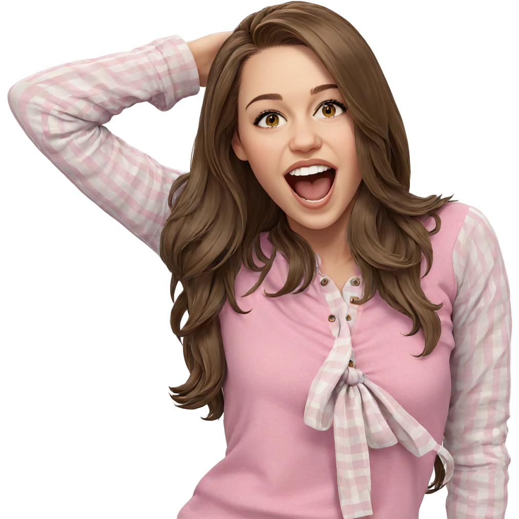realistic portrait of girl emoji
