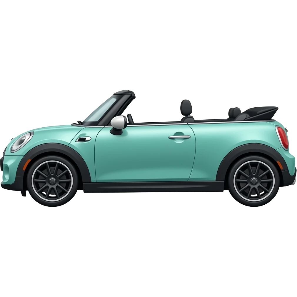 Mint mini convertible side emoji