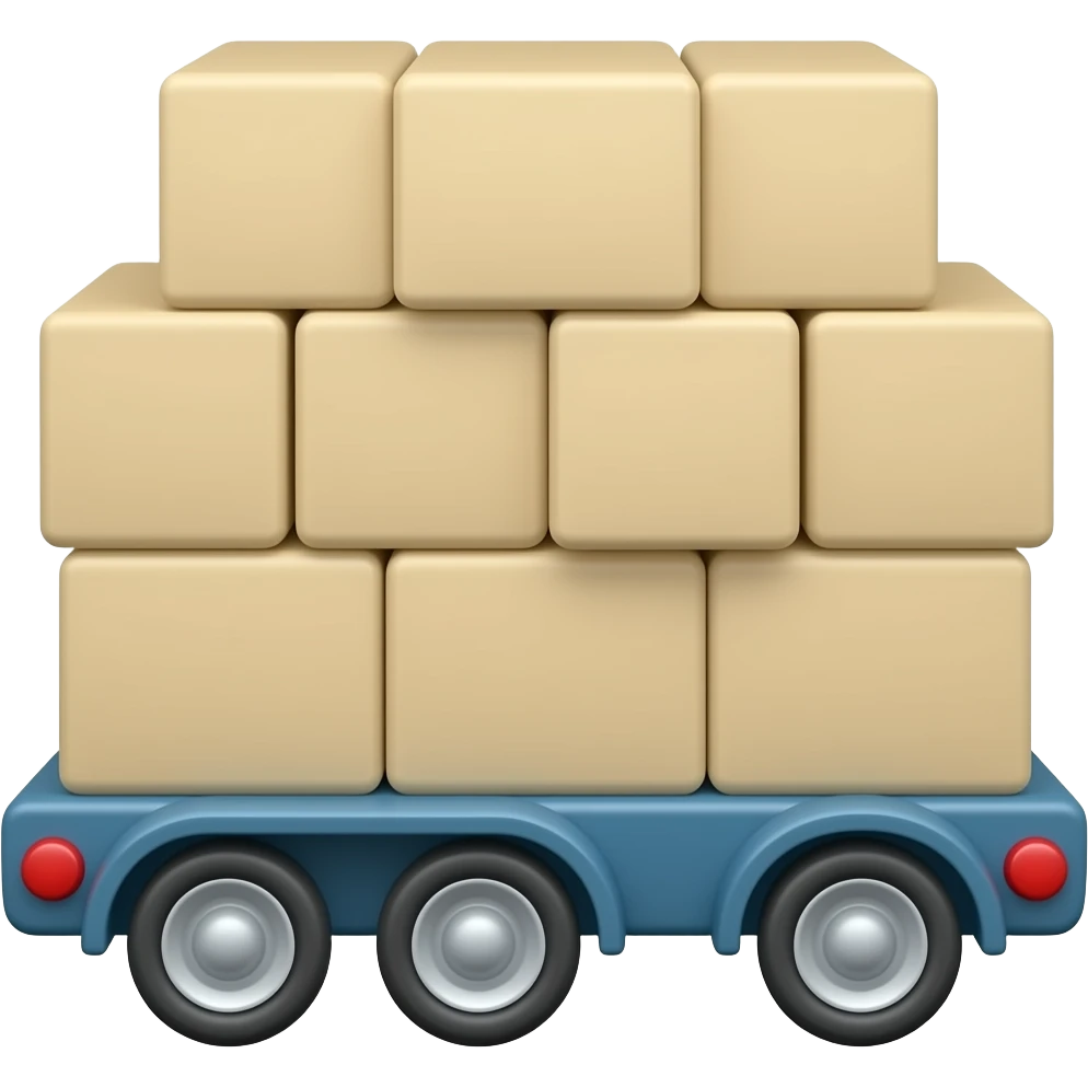 car trailer. for goods emoji