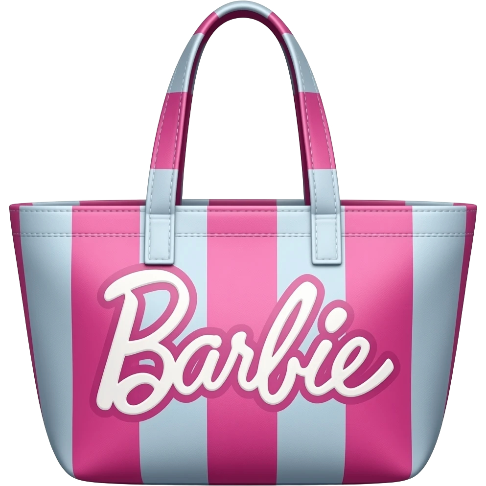 Tote bag / takeaway bag inspired by barbie colour pallete emoji