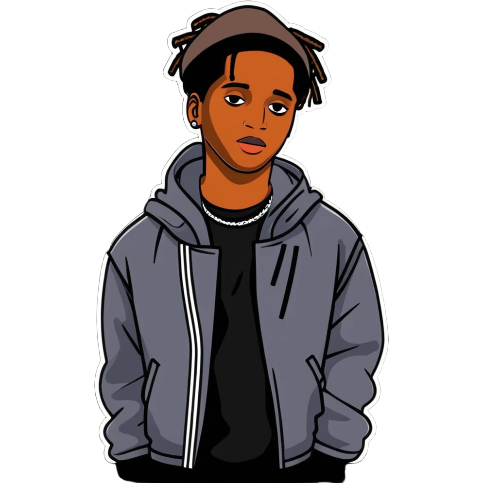 ASAP Rocky with his signature style and fashion emoji