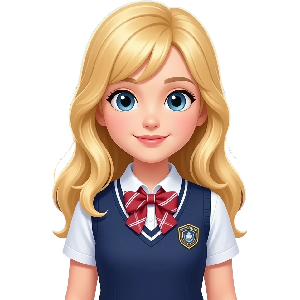 BLOND GIRL'S  HIGH SCHOOL emoji