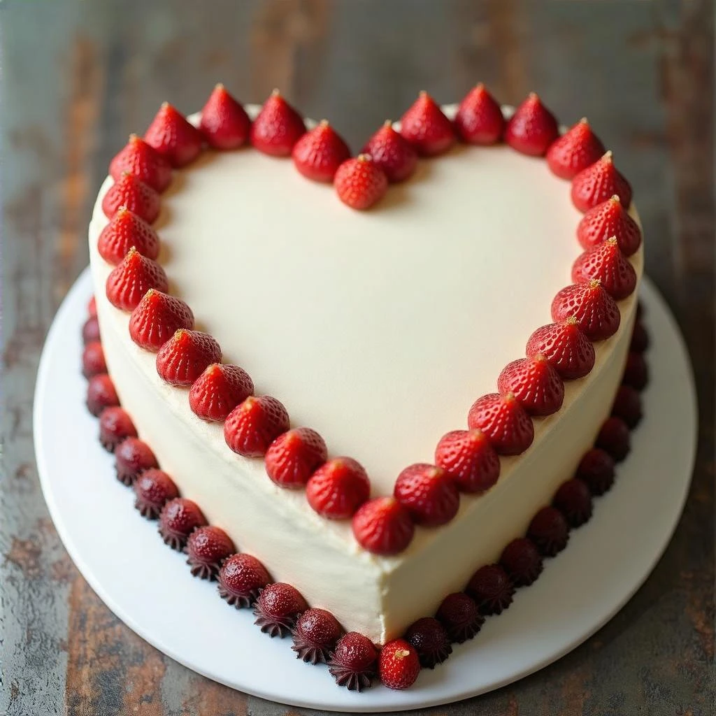 heart-shaped cake emoji