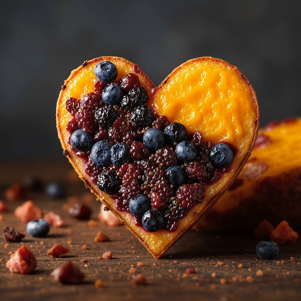 food heart emoji with a gradient effect emoji