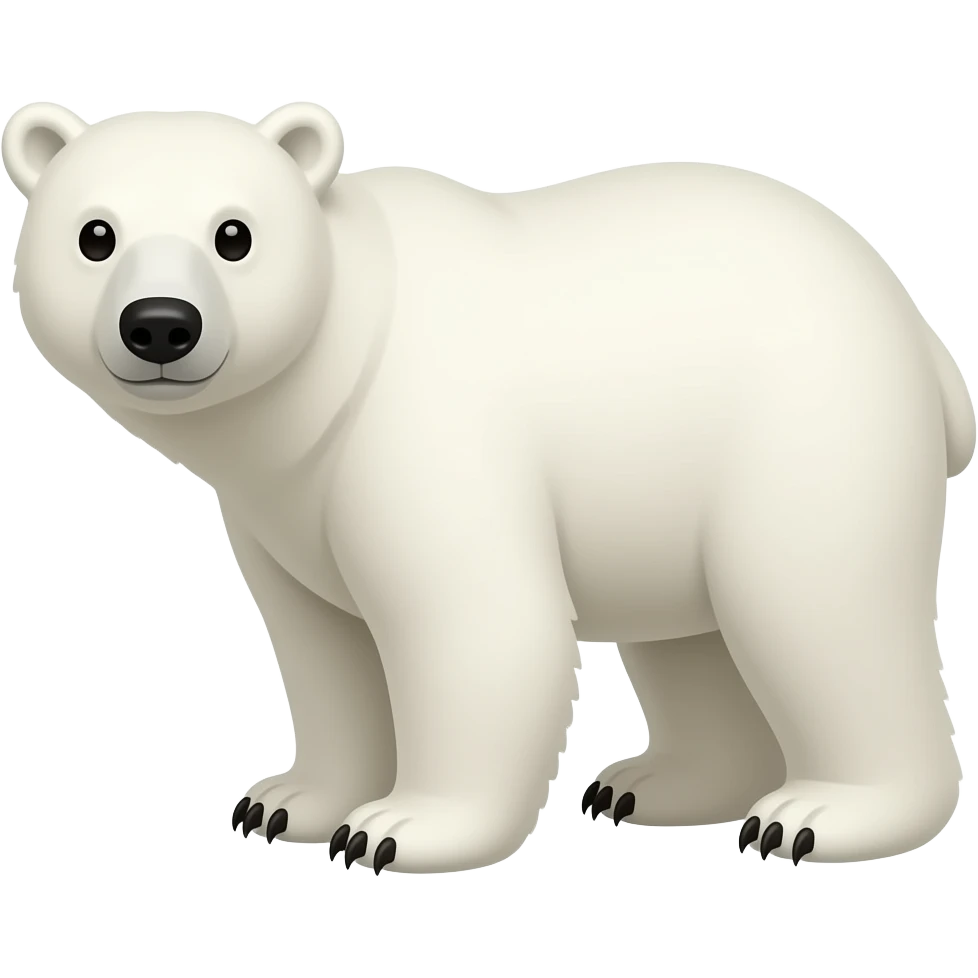 Polar bear emoji