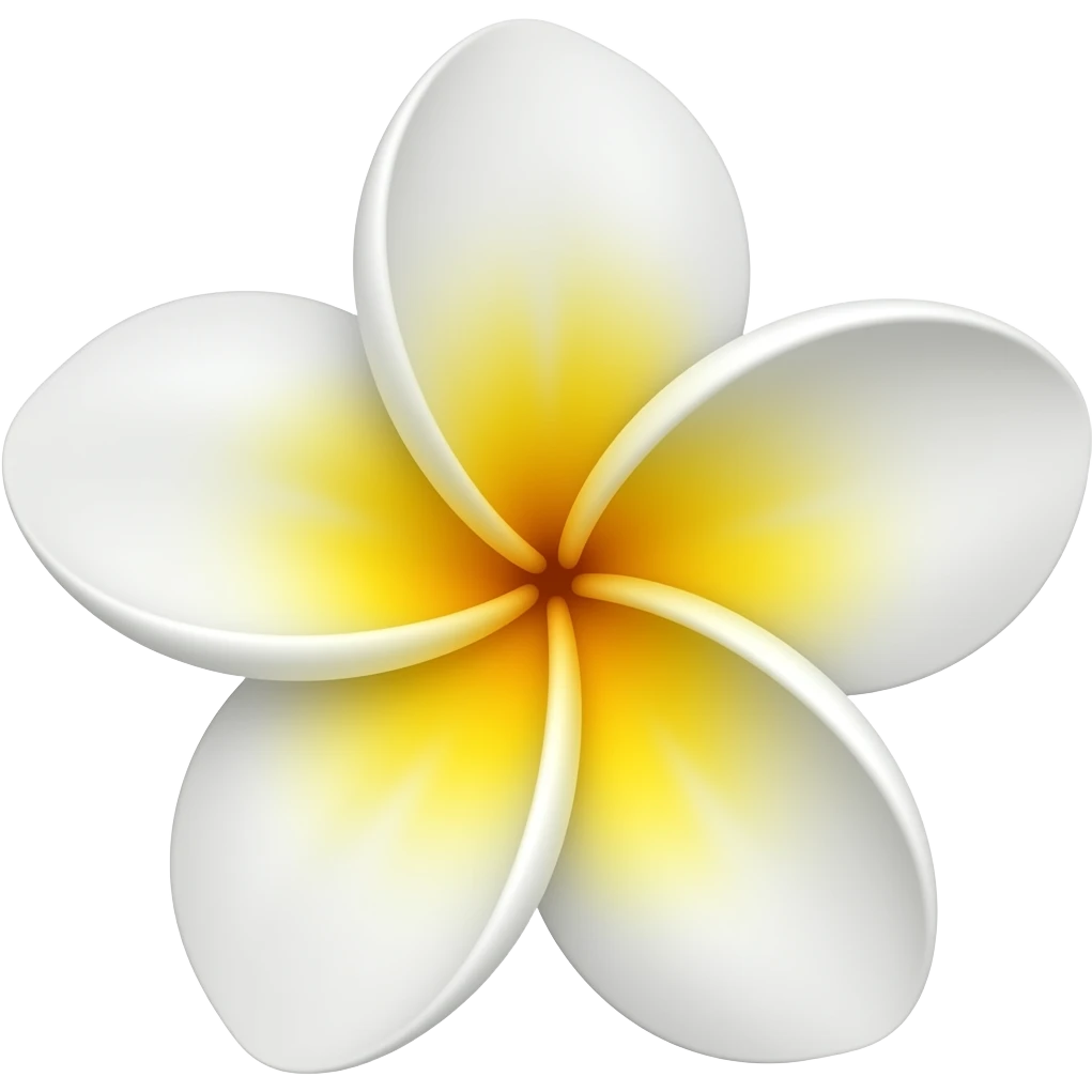 Firangipani flower emoji