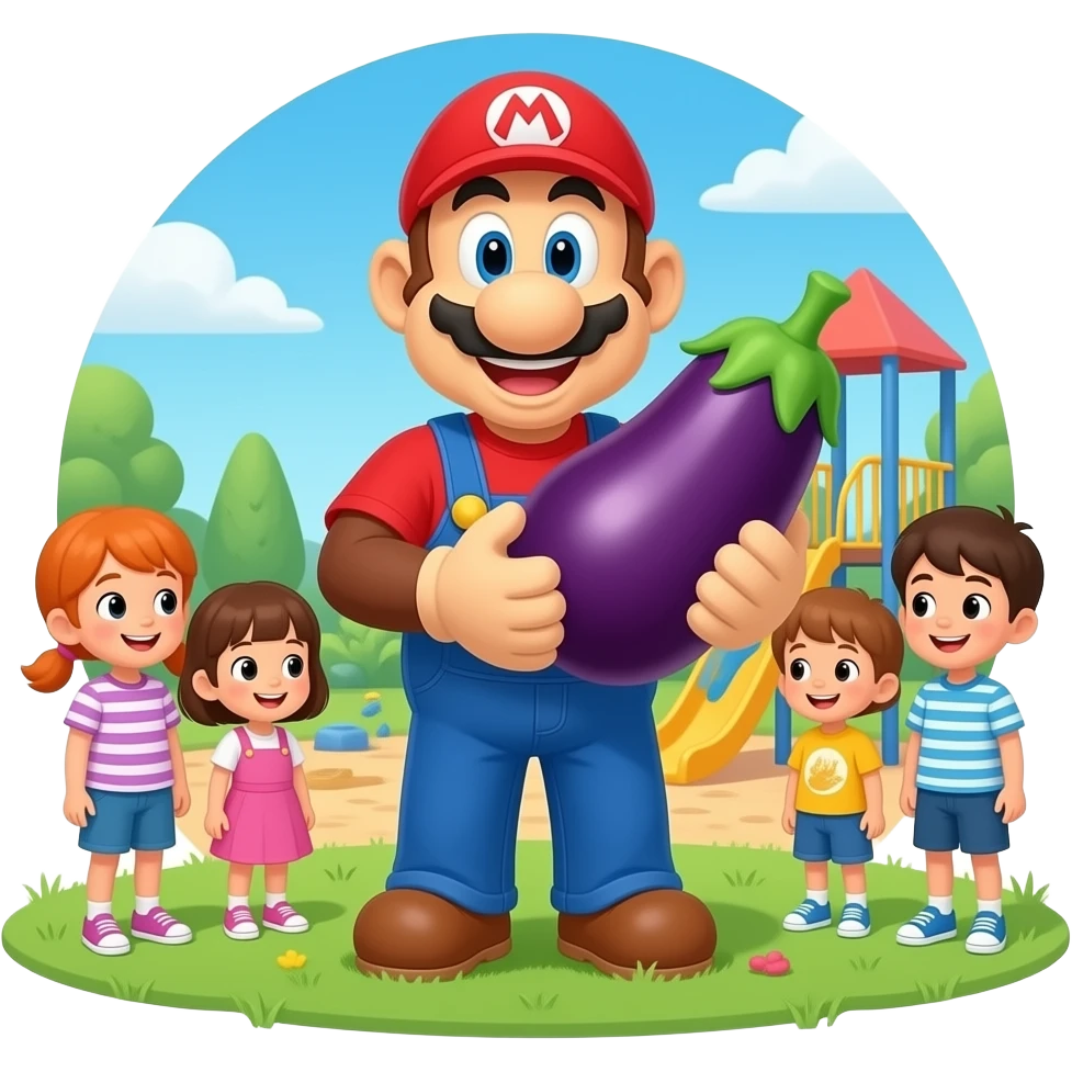 diddy eggplant and kids emoji