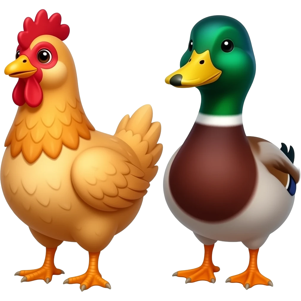 🐔+ 🦆 emoji