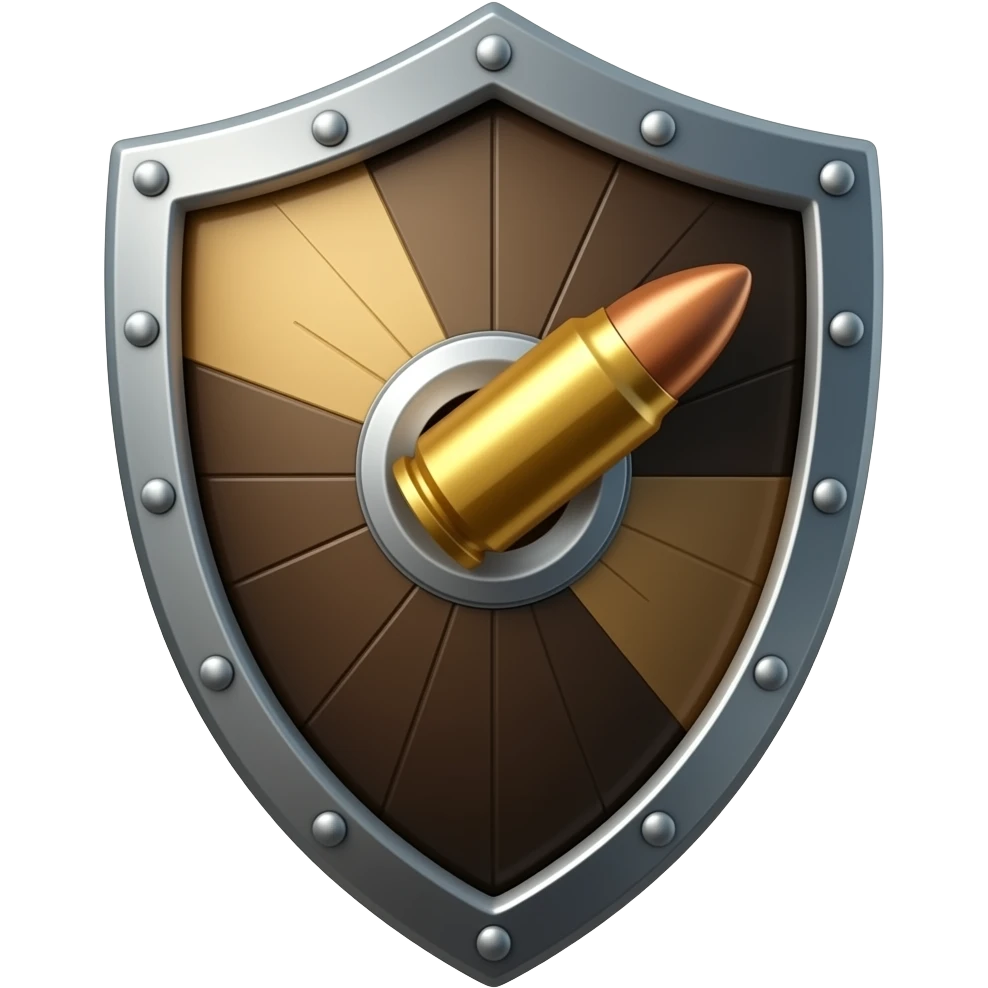 щит от которого отскакивает пуля emoji