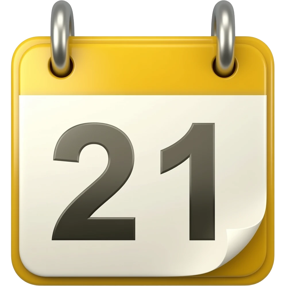 yellow spiral calendar emoji