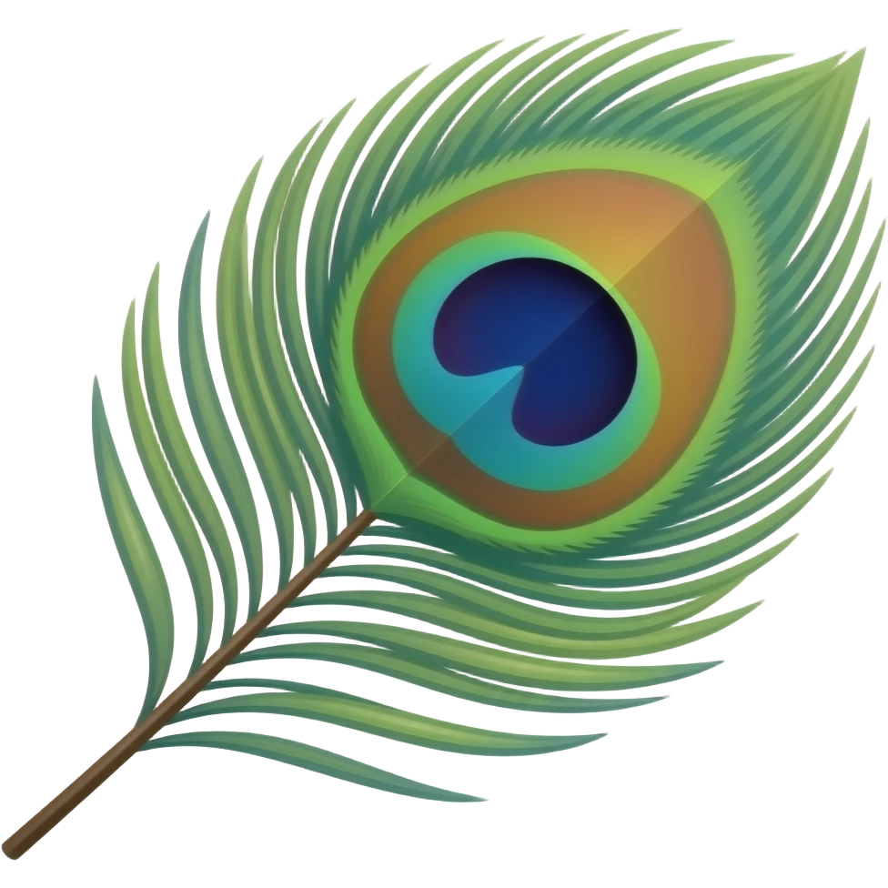 Peacock feather emoji emoji