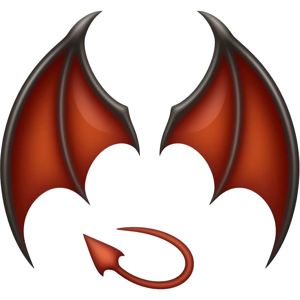 Devil wing emoji