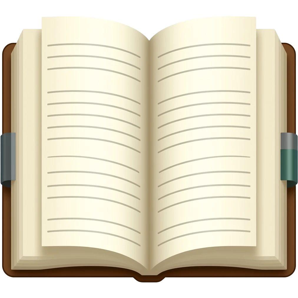 cream open journal emoji